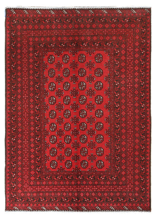 Red Afghan PC 50661 - 2.42m X 1.62m